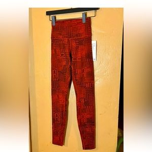 Lululemon Wunder Train Contour Fit High-Rise Tight 28' - Rare Print - Sz 4 NWT